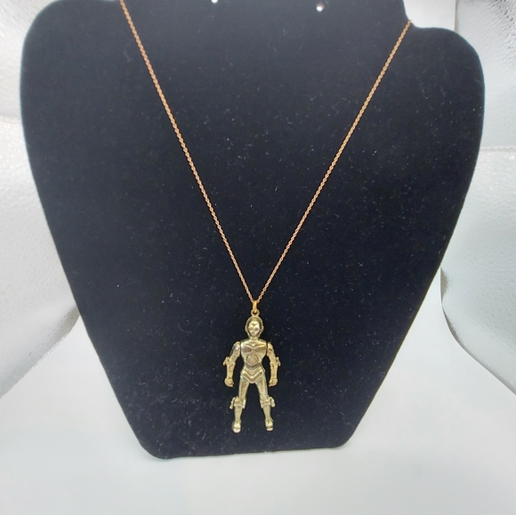 Star Wars Vintage C3PO Pendant w/ chain 1977. A Nostalgic Piece to Collect! - Picture 4 of 14
